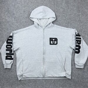 Walt Disney World Hoodie Adult XL Gray Spirit Jersey Full Zip Hooded Jacket